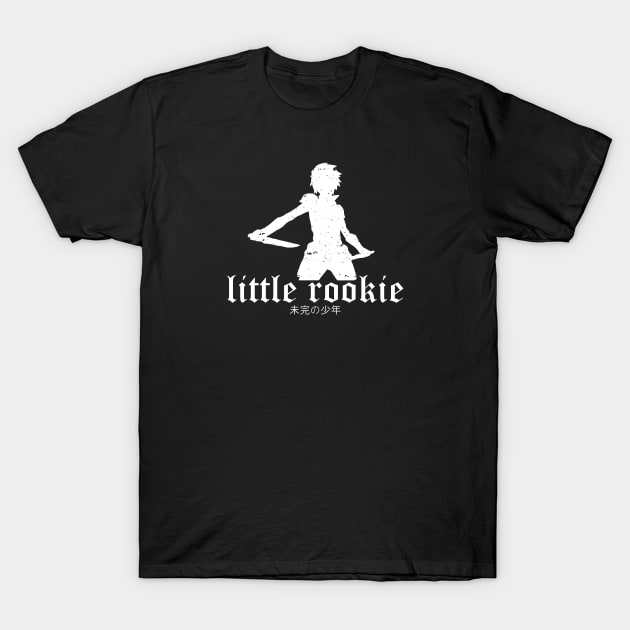 Danmachi season 4 anime characters white bell cranel or little rookie silhouette T-Shirt by Animangapoi